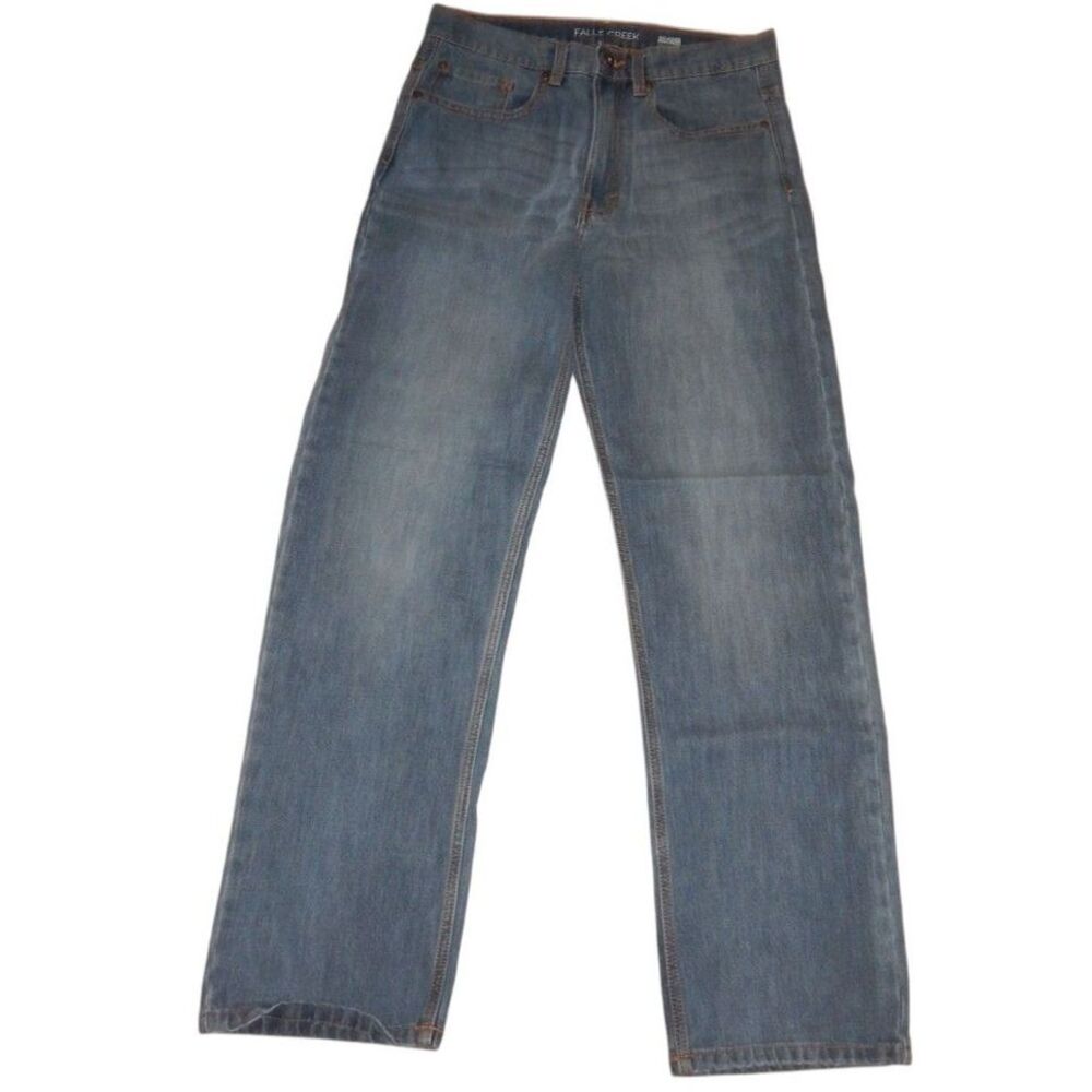 Falls Creek men's 30x32 relaxed stretch blue jeans